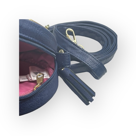 new Disney Cruise Line 𖠌 Sailor Minnie Mouse Crossbody Bag 𖠌 Navy Gold Hardware - Picture 11 of 16